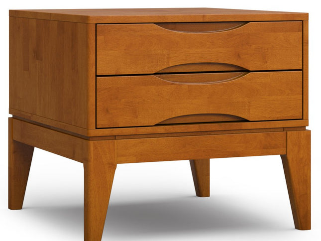 20" Brown Wood Square End Table