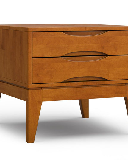 20" Brown Wood Square End Table