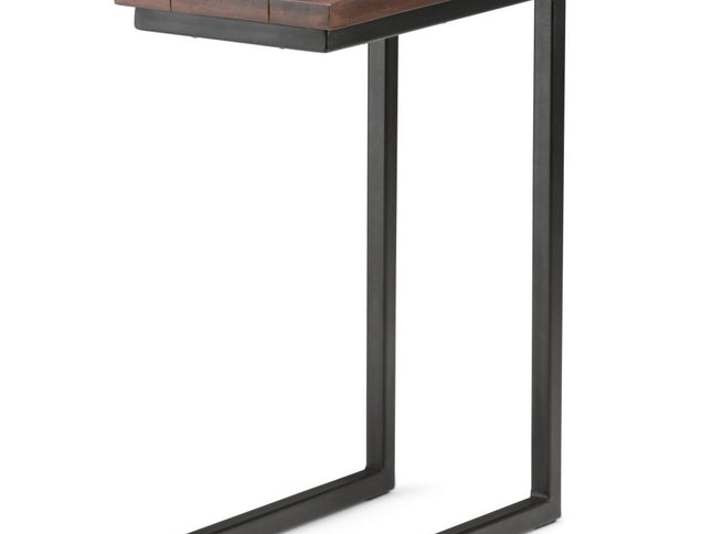 24" Brown Metal End Table