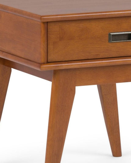 22" Brown Wood End Table