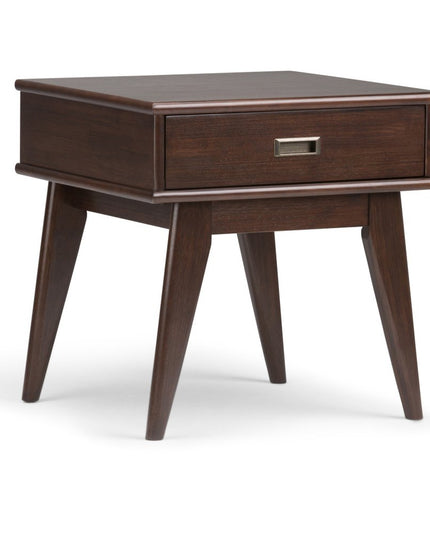 22" Brown Wood End Table