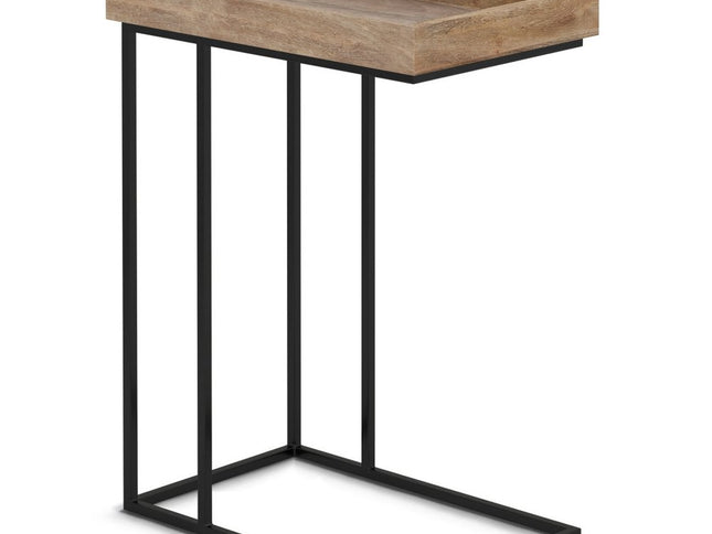 24" Natural Metal End Table