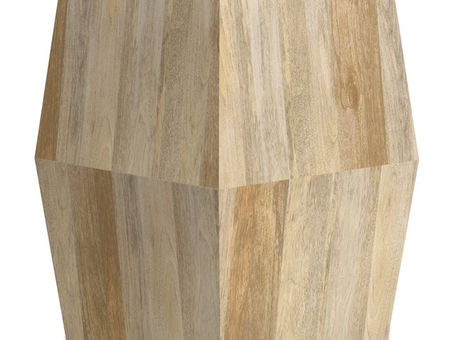 22" Natural Solid Wood End Table