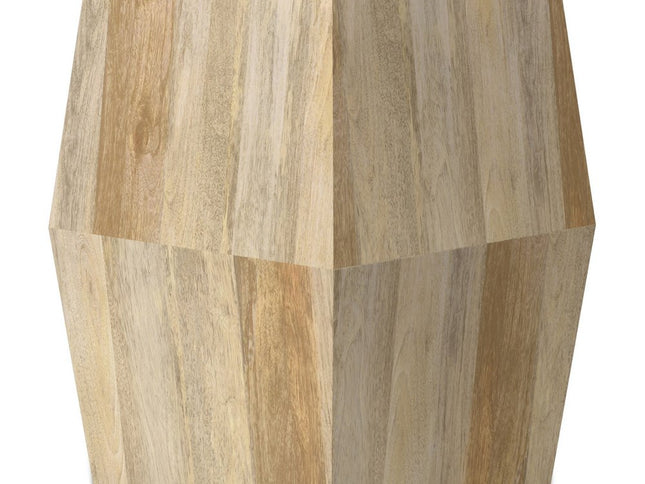 22" Natural Solid Wood End Table