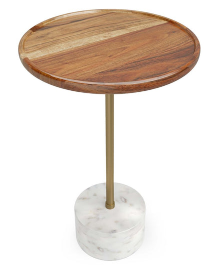 23" Natural Iron Round End Table