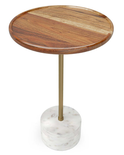 23" Natural Iron Round End Table