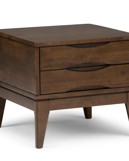 20" Brown Wood Square End Table