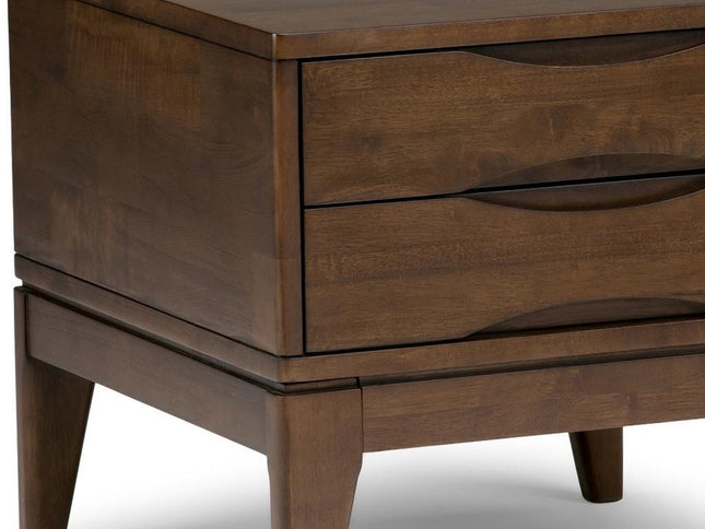 20" Brown Wood Square End Table