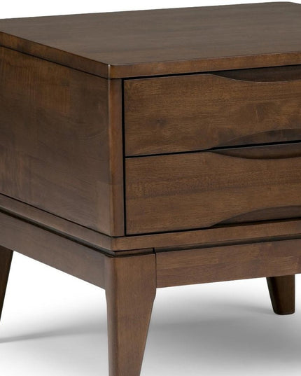 20" Brown Wood Square End Table