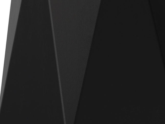 21" Black Solid Wood End Table