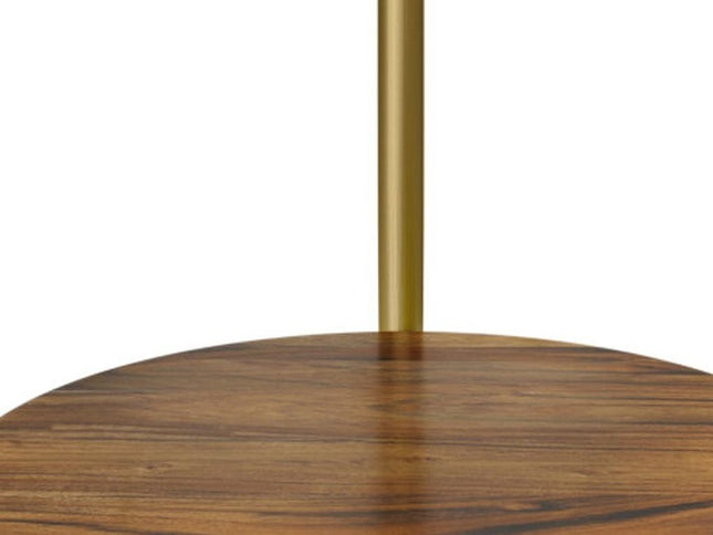 23" White Iron Round End Table