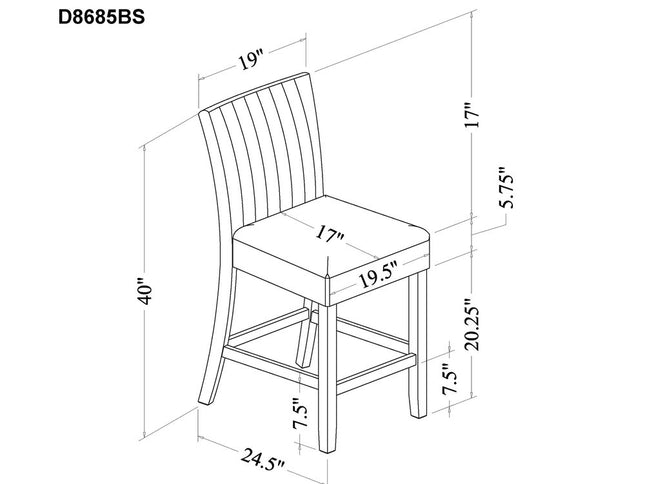 Set of Two 26" Beige and Natural Solid Manufactured Wood Fabric and Wood Bar Height Bar Chairs