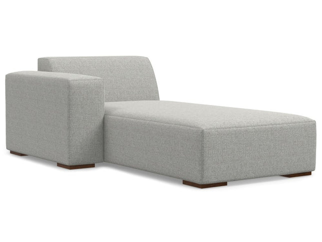 44" Gray and Brown Fabric Arm Chair