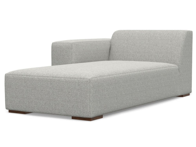 44" Gray and Brown Fabric Arm Chair