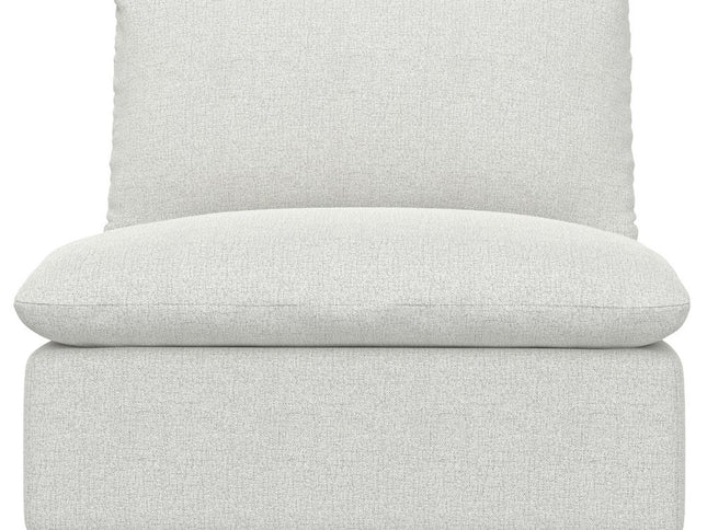 36" Gray and Brown Fabric Arm Chair