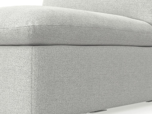 36" Gray and Brown Fabric Arm Chair