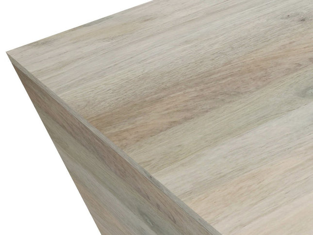 19" White Solid Wood Square End Table