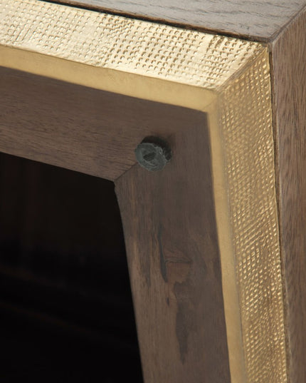 19" Dark Brown Solid Wood Square End Table