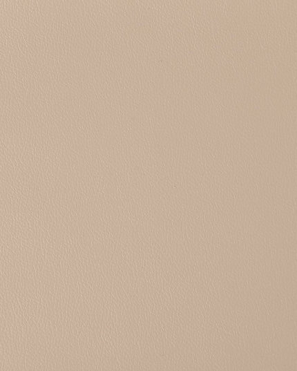 134" Beige Top Grain Leather Reclining USB Sofa And Storage