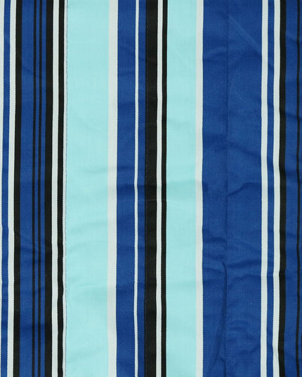 Light Blue And Dark Blue Striped Double Hammock