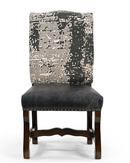 Five Piece Brown Round Solid Wood Dining Set with Four Chairs