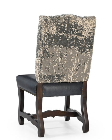 Five Piece Brown Round Solid Wood Dining Set with Four Chairs