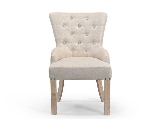 Five Piece Brown Round Solid Wood Dining Set with Four Chairs