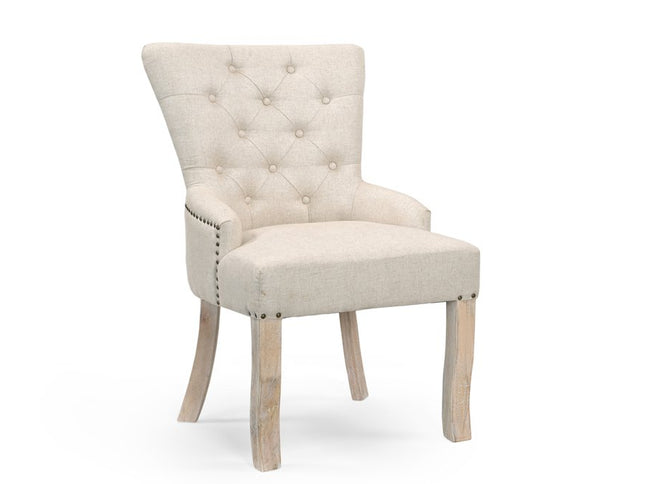 Five Piece Brown Round Solid Wood Dining Set with Four Chairs