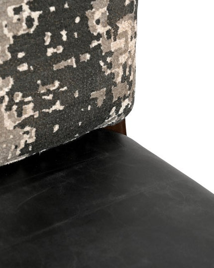 Five Piece Brown Round Solid Wood Dining Set with Four Chairs