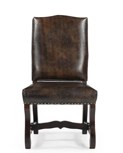 Five Piece Brown Round Solid Wood Dining Set with Four Chairs