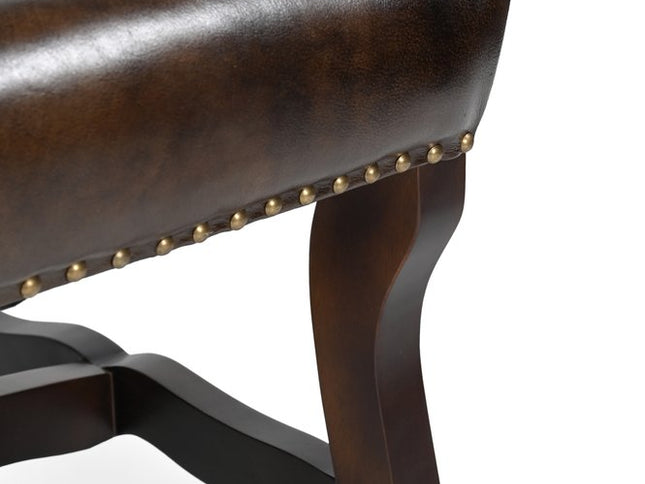 Five Piece Brown Round Solid Wood Dining Set with Four Chairs