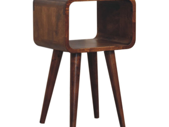 20" Chestnut Solid Wood Open Nightstand