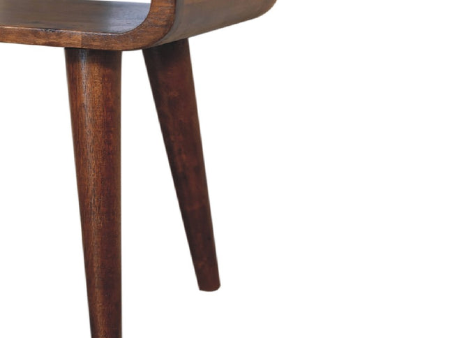 20" Chestnut Solid Wood Open Nightstand