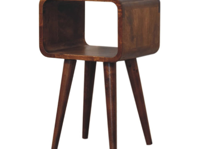 20" Chestnut Solid Wood Open Nightstand