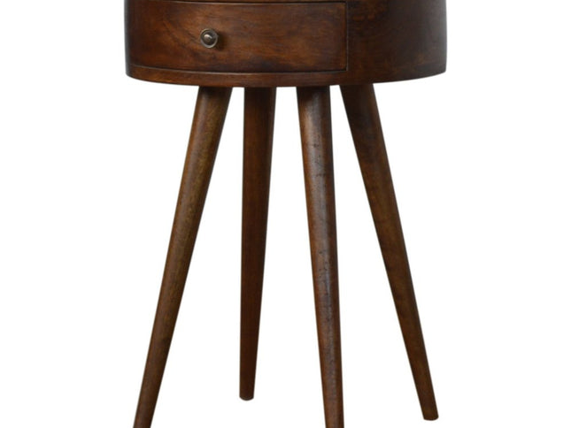 22" Chestnut Solid Wood One Drawer Nightstand