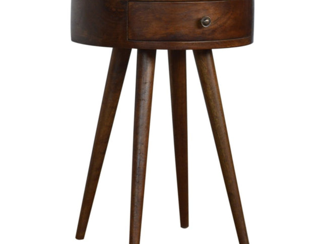 22" Chestnut Solid Wood One Drawer Nightstand