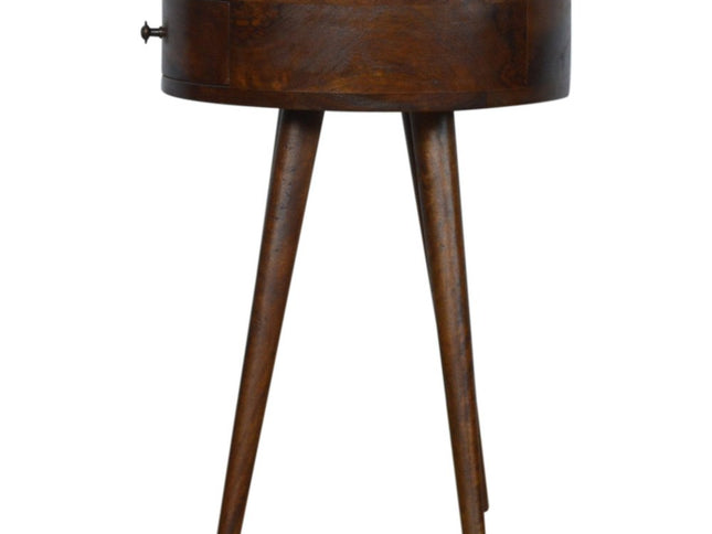 22" Chestnut Solid Wood One Drawer Nightstand