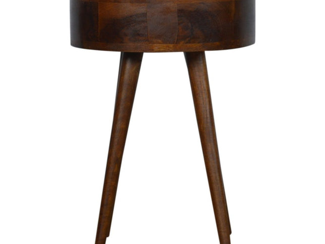 22" Chestnut Solid Wood One Drawer Nightstand