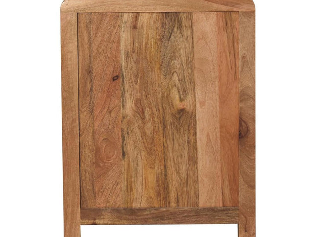 24" Oak Solid Wood Three Drawer Nightstand
