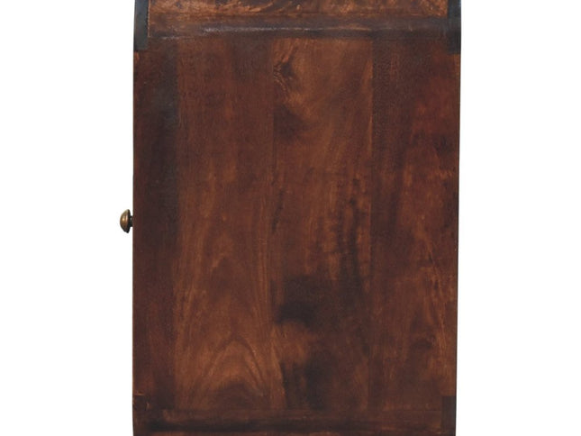 22" Chestnut Solid Wood One Drawer Nightstand