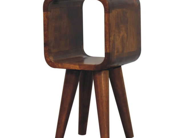 16" Chestnut Solid Wood Square Nightstand