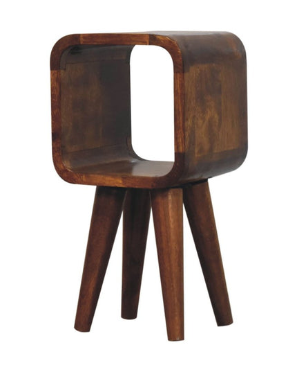 16" Chestnut Solid Wood Square Nightstand