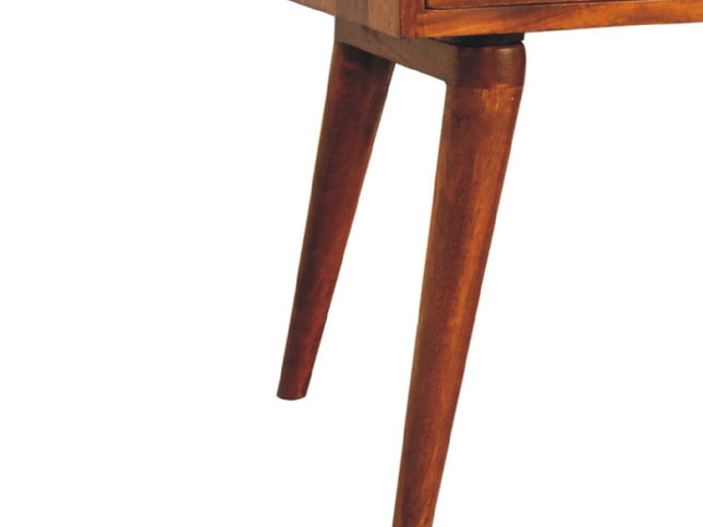 22" Chestnut Solid Wood One Drawer Nightstand