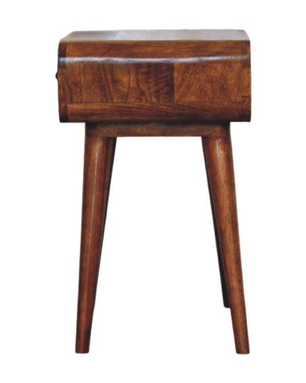 22" Chestnut Solid Wood One Drawer Nightstand