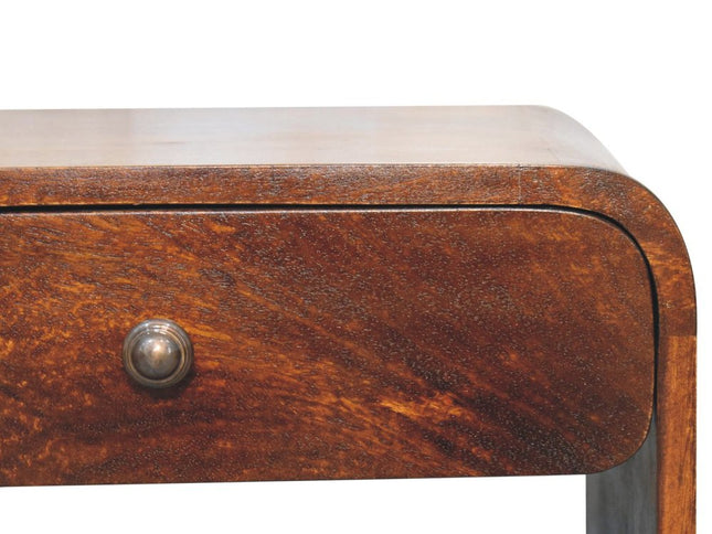 24" Chestnut Solid Wood One Drawer Nightstand