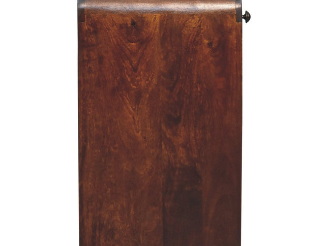 24" Chestnut Solid Wood One Drawer Nightstand