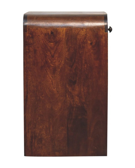 24" Chestnut Solid Wood One Drawer Nightstand