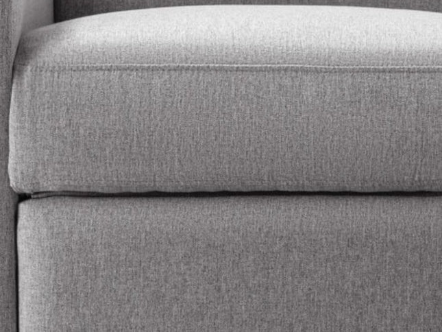 26" Gray Tufted Linen Gliding Swivel Manual Rocker Recliner