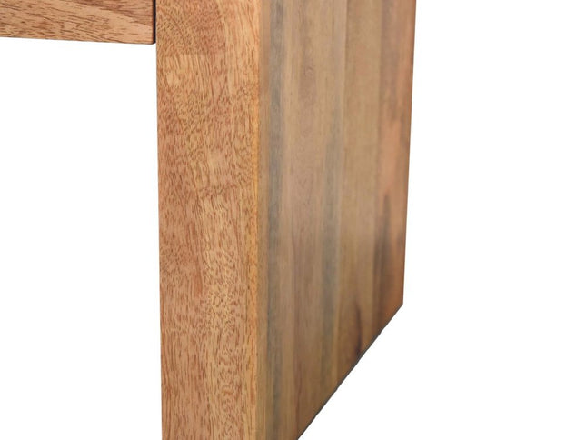 16" Brown Solid Wood One Drawer Nightstand