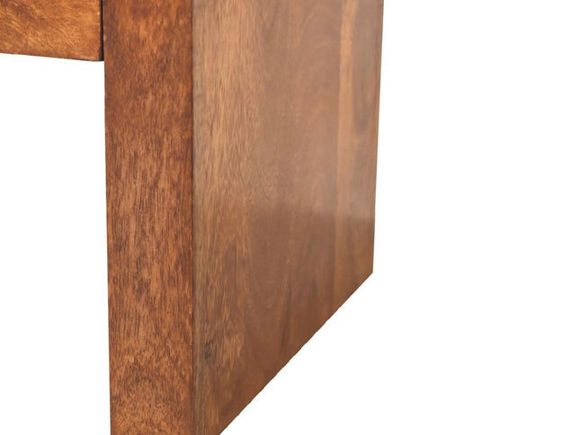 16" Chestnut Solid Wood One Drawer Nightstand